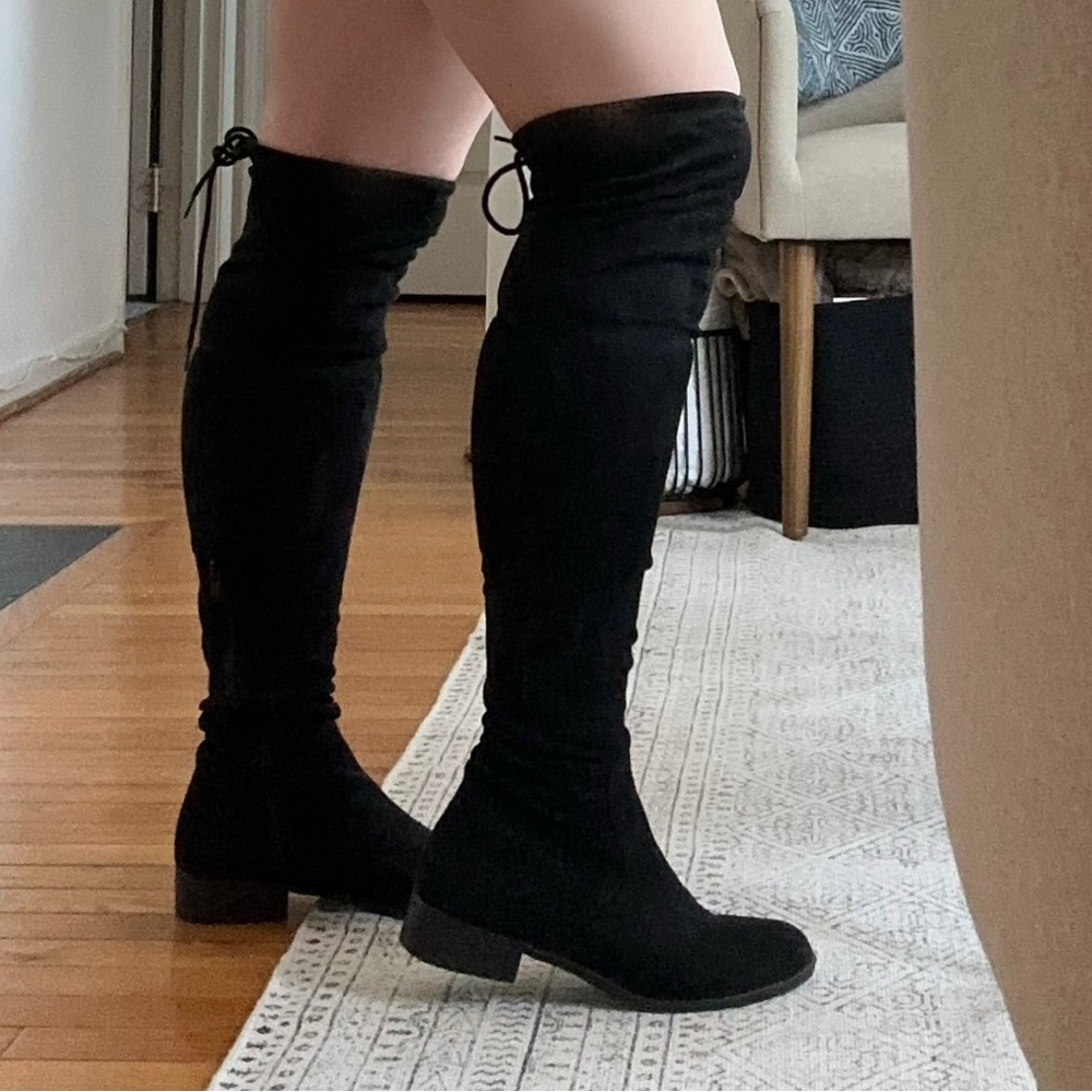 Black Thigh Boots